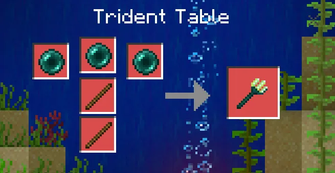 Крафт трезубца Края