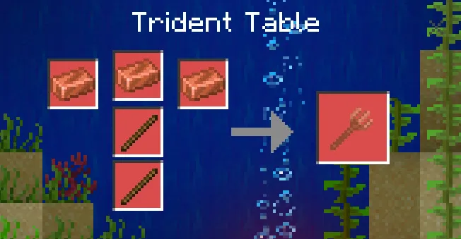 Крафт громового трезубца