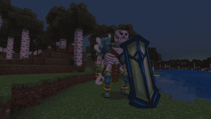 Грубый скелет в Minecraft