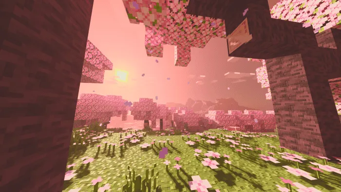 Вишневая роща с шейдерами