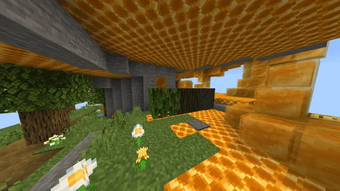 Этаж с пчалиными сотами