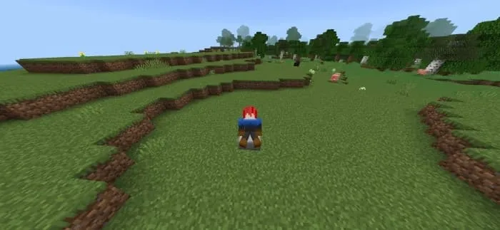 Игрок сидит на плите