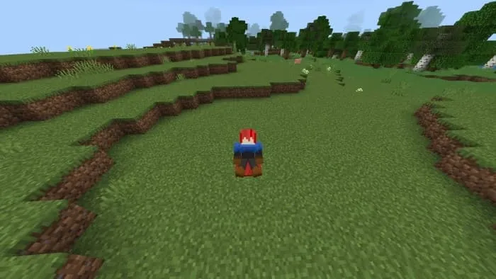 Игрок сидит на ковре