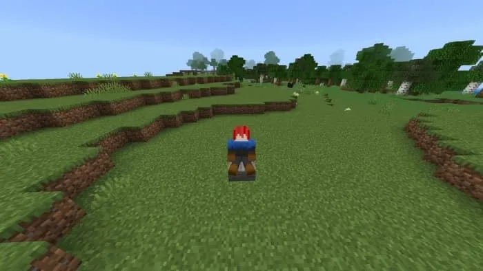 Игрок сидит на лестнице