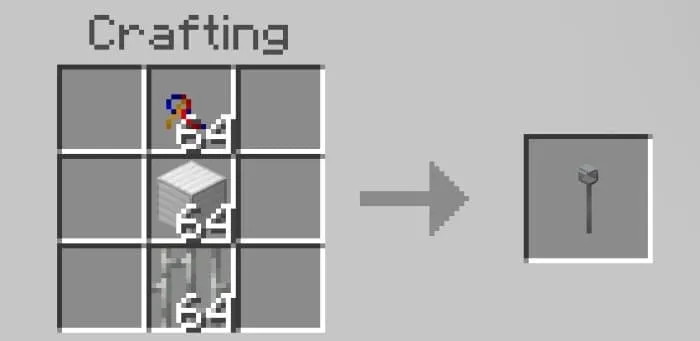 Крафт железного столба