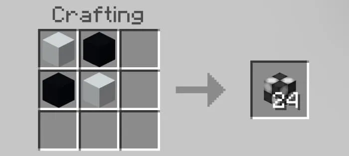 Крафт блока клеткой