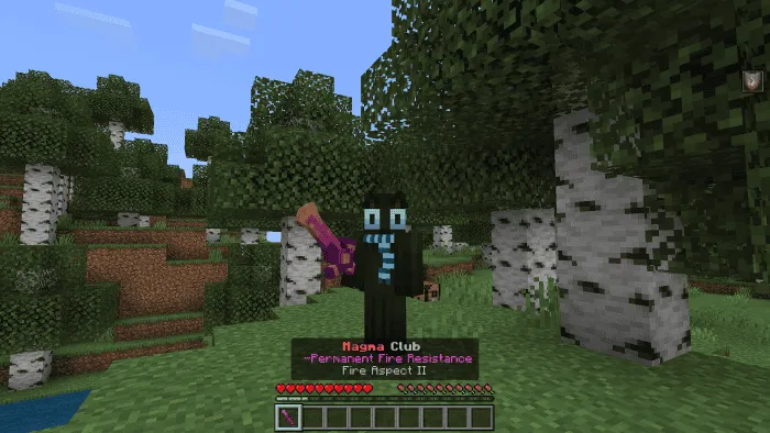 Игрок с магмовой дубиной