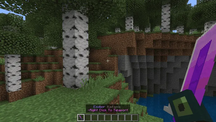 Катана Края в руке игрока