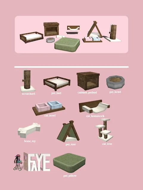 Варианты мебели для животных