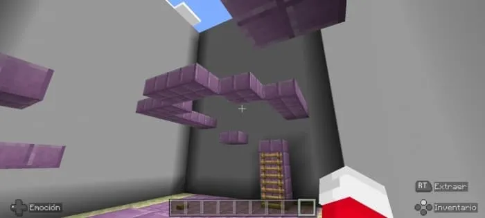 Паркур по пурпурных плитах