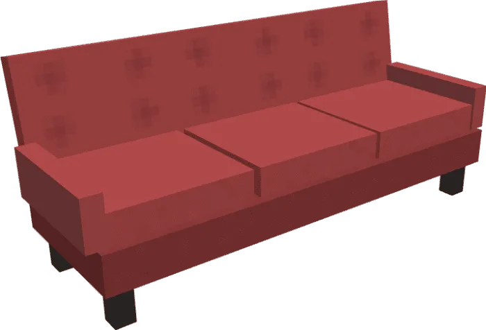 Красный диван