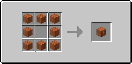 Крафт сундука из акации