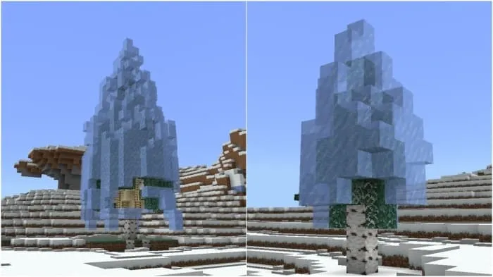 Дерево со льдом