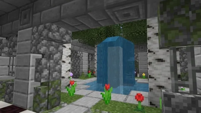 Сад с фонтаном