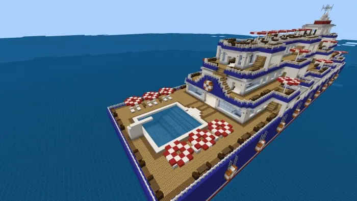 Задняя часть лайнера