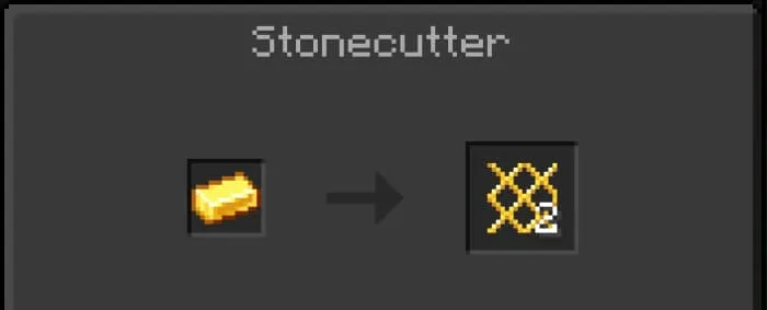 Крафт забора из золотой зепи