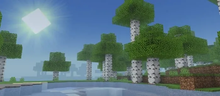 Яркое солнце и блеск на воде