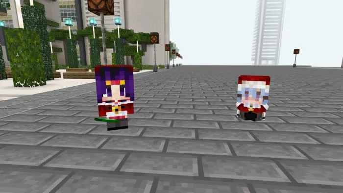 Два моба смотрят на игрока