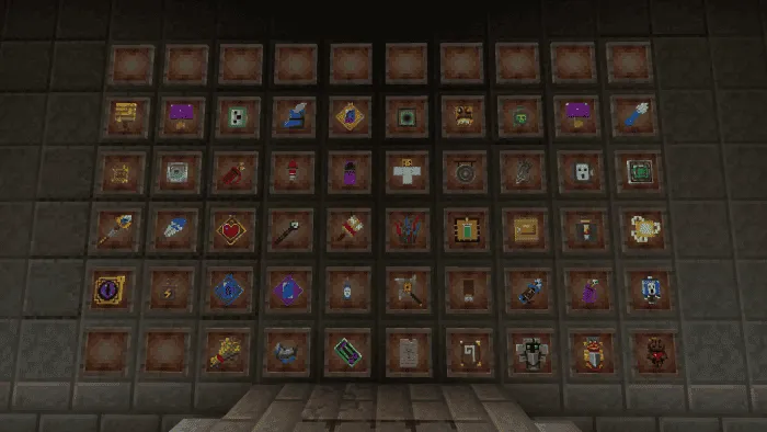 Снаряжение в виде новых предметов и еды