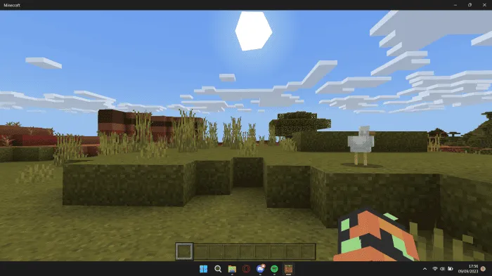 Солнце днем