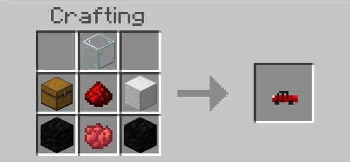 Крафт красного пикапа