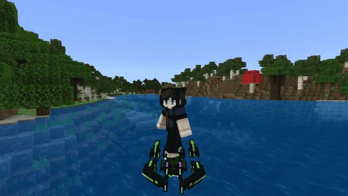 Игрок верхом на гравитационной доске