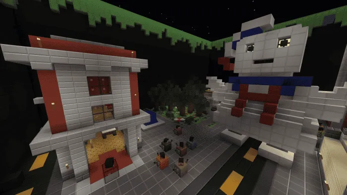 Локация со зданием и призраком