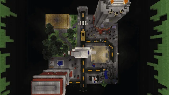 Вид карты сверху