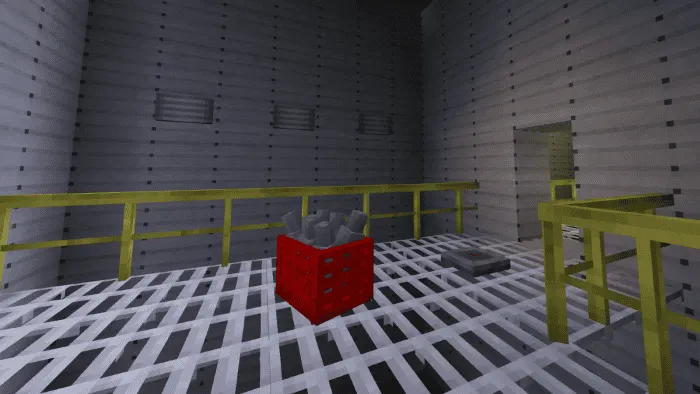 Комната с красной корзиной