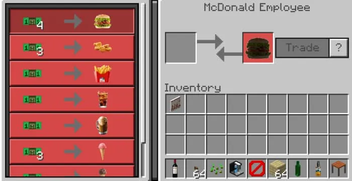 Интерфейс работника