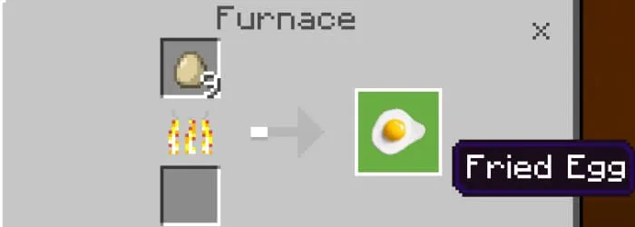 Готовка яичницы в печи