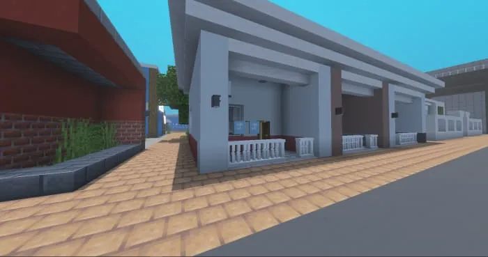 Тратуары около домов