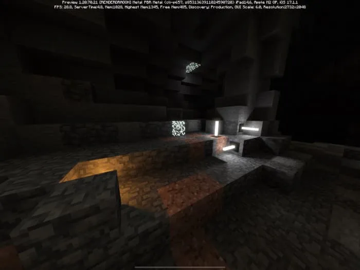 Лучи света в темной пещере