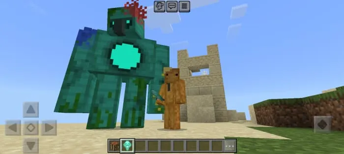 Морской голем с игроком