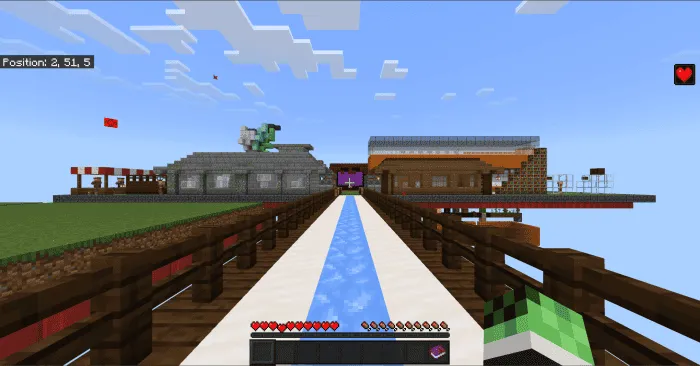 Городок с домами