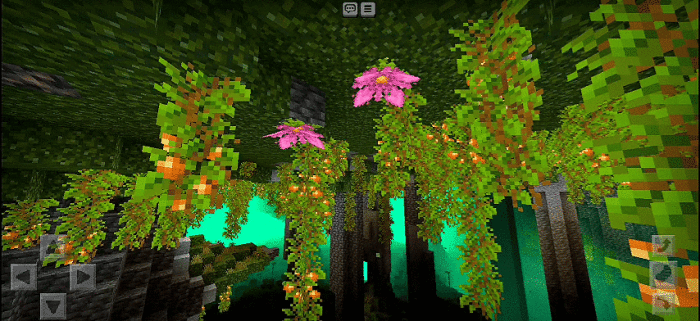 Растительность пышной пещеры