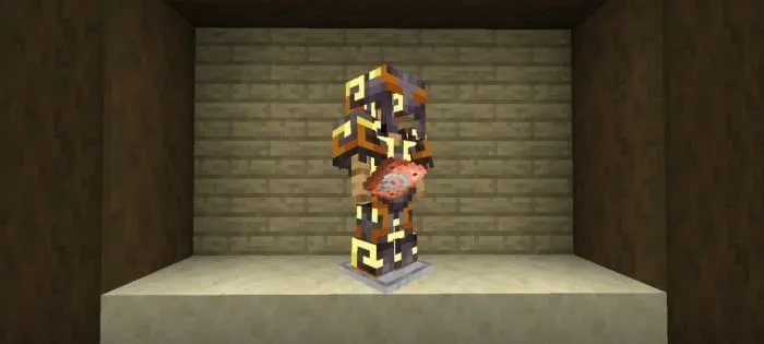 Броня с золотым узором