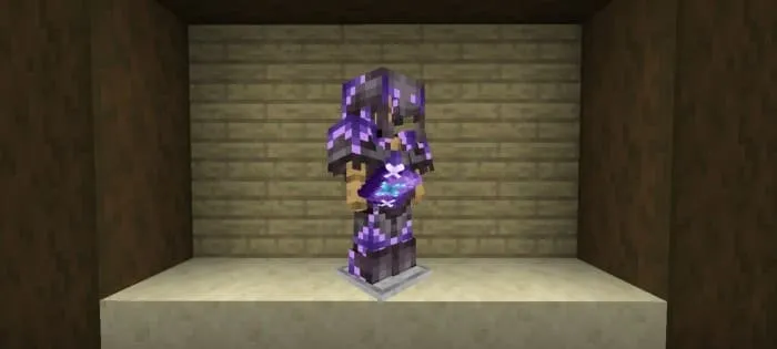 Броня с аметистовым узором