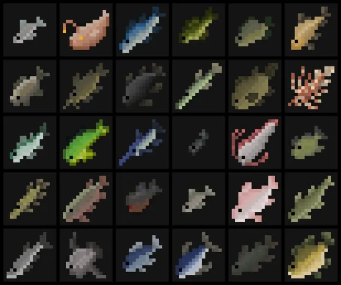 Предметы создания рыб