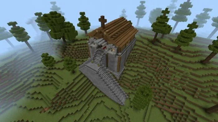 Церковь посреди леса