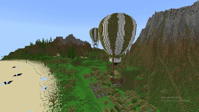 Аэростат в воздухе