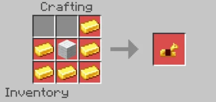 Крафт лошадиных золотых доспех