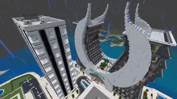 Огромный сад города