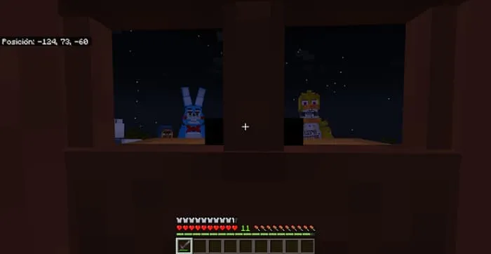 Аниматроники смотрят на игрока