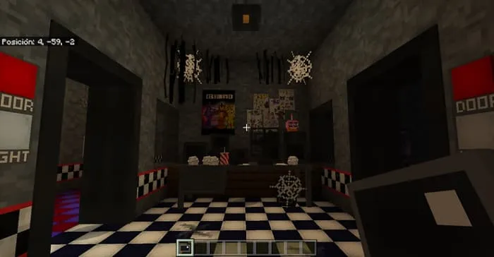 Офис с блоками из мода