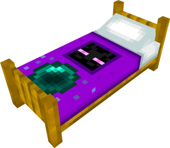 Фиолетовая кровать