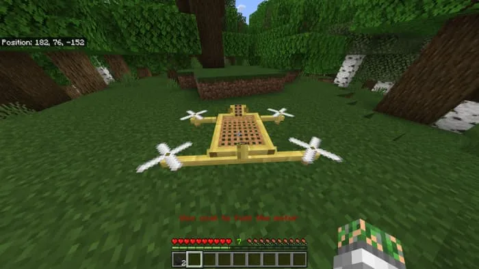 Квадрокоптер на земле