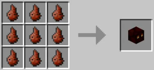 Рецепт зачарованной головы магмового куба