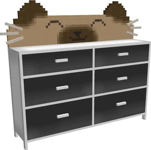 Тумбочка с лицом кошки