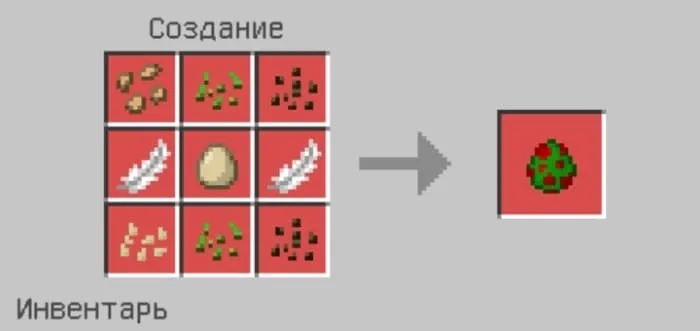 Крафт яйца создания попугая